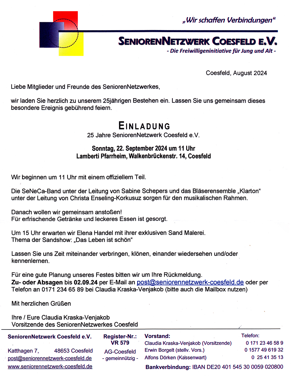 2024 09 22 Einladung 25 Jahre SNC