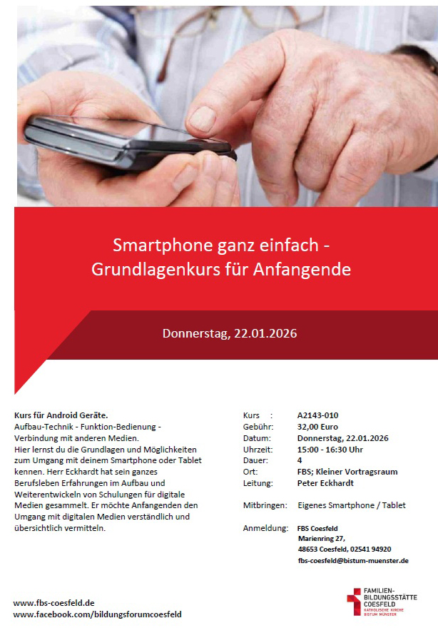2026 01 22 FBS Coesfeld Smartphone fuer Anfangende